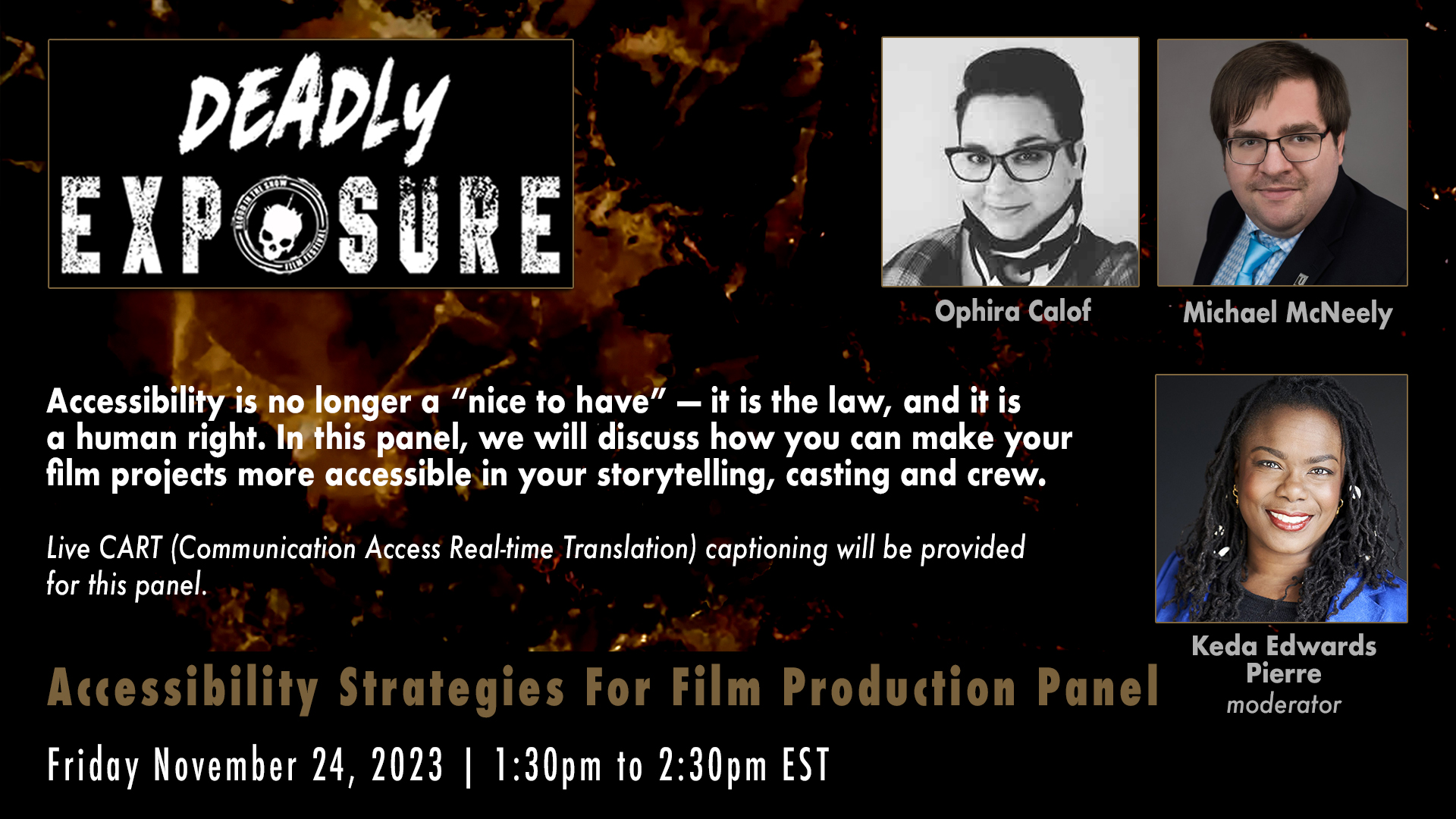 Accessibility Strategies for Film Production panel